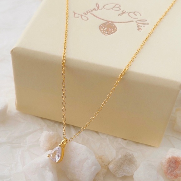 925 sterling silver Teedrop necklace - Picture 4 of 4